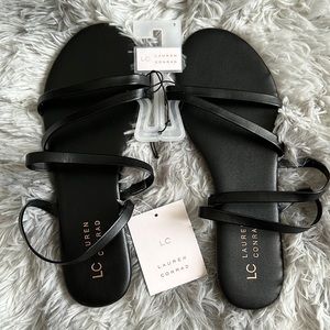 LC Lauren Conrad Women’s Strappy Slide Sandals